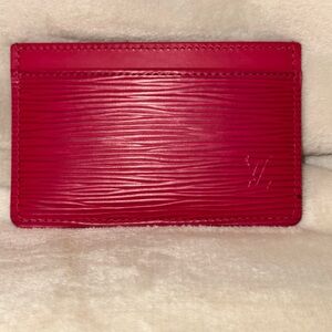 Louis Vuitton Vibrant Pink Epi Leather Card Holder
